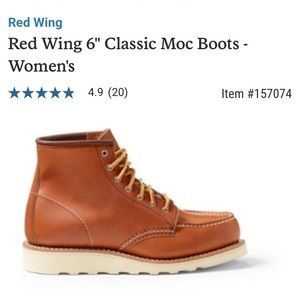 Red Wing Classic 6” Moc Boot